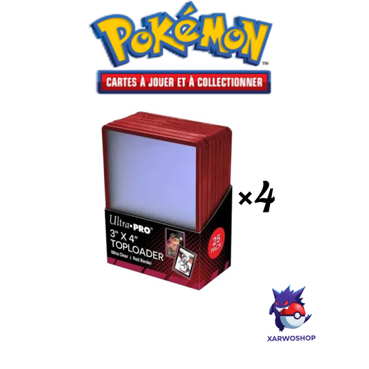 4 sachets de 25 toploaders Ultra Pro